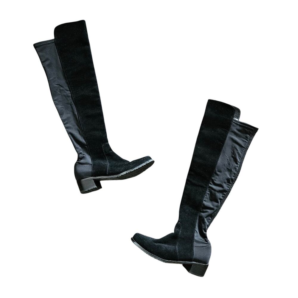 Stuart Weitzman Russell & Bromley Black Suede Over-the-Knee Boots Size 36 US 6
